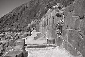 Archaeological ruins; site was used as headquarters for Manco In